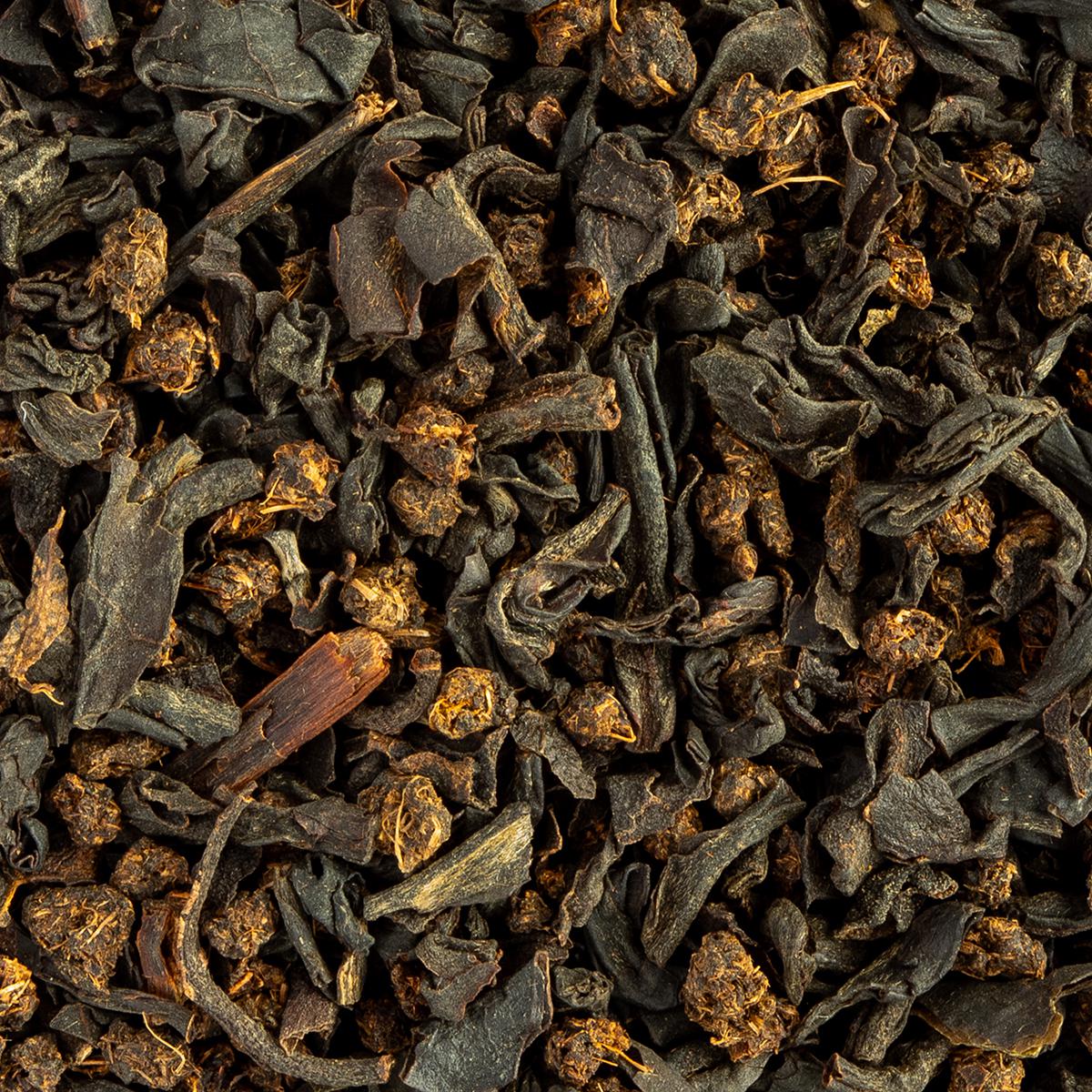 Bio English Breakfast Schwarztee – Made in Thé, Nahaufnahme