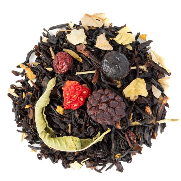 Schwarztee Rubis d’Assam, Geschmack Rote Früchte – Made in Thé, Draufsicht