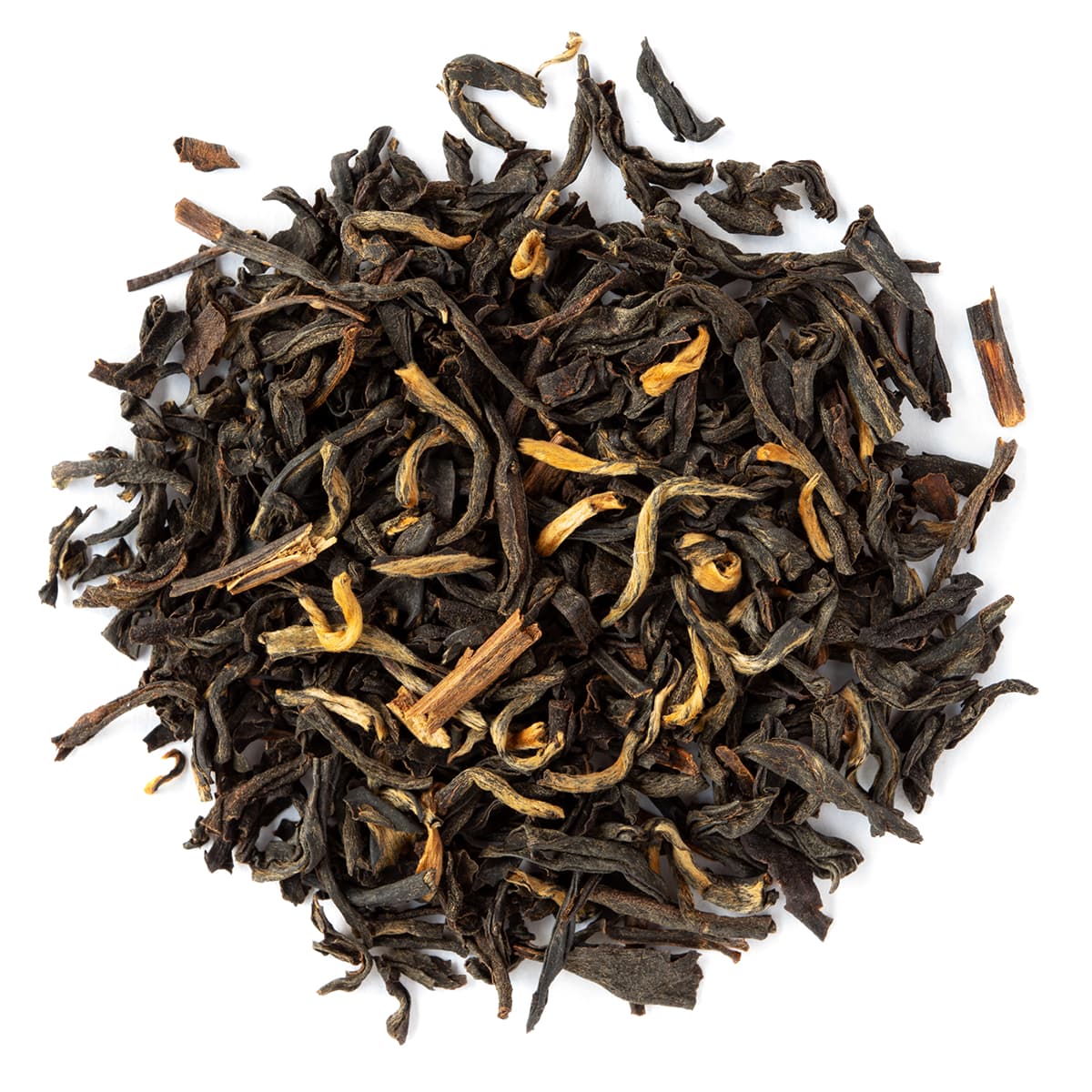 Bio Golden Yunnan Schwarztee, Yunnan-Knospen GFOP – Made in Thé, Draufsicht