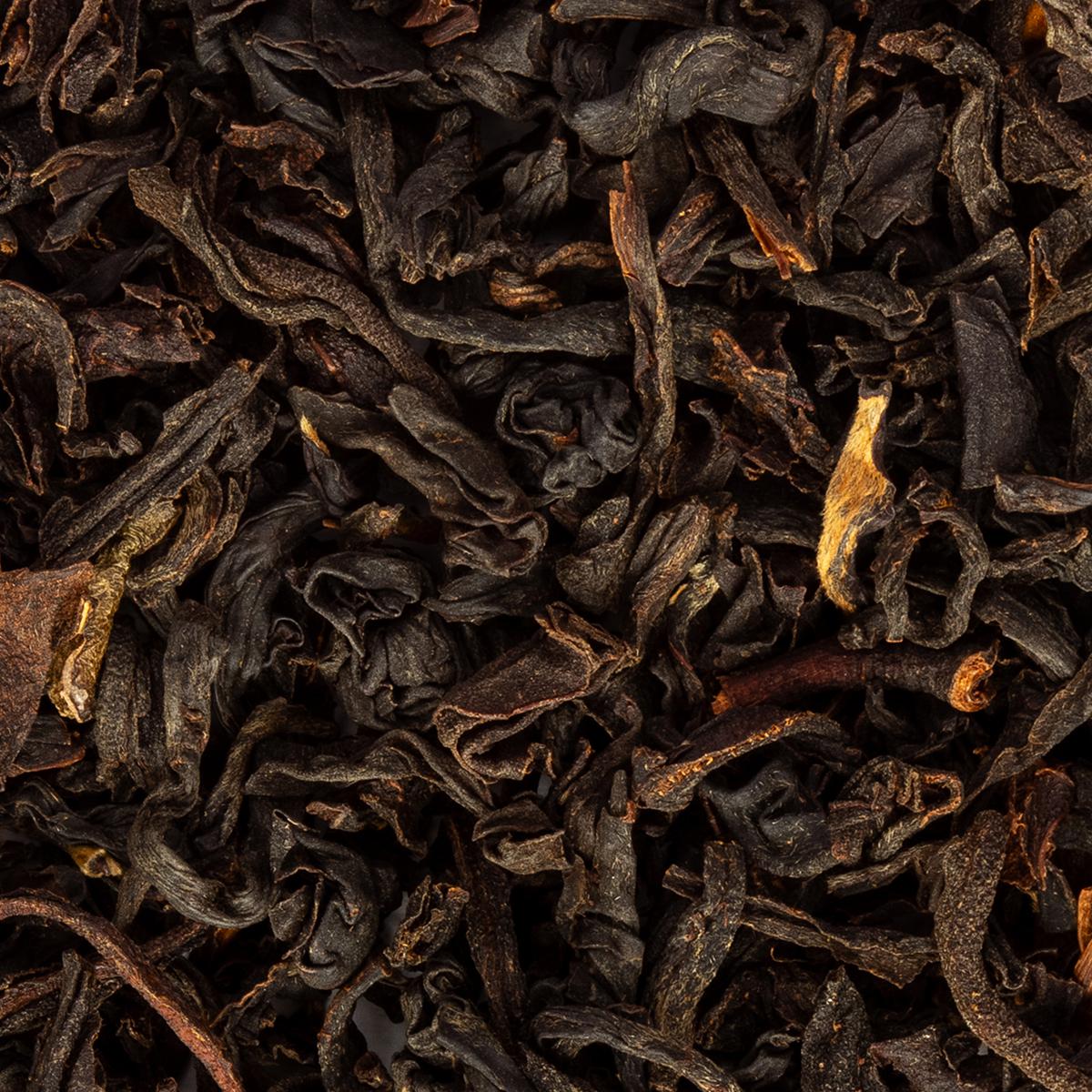 Bio Assam TGFOP Second Flush Rembeng Schwarztee – Made in Thé, Nahaufnahme