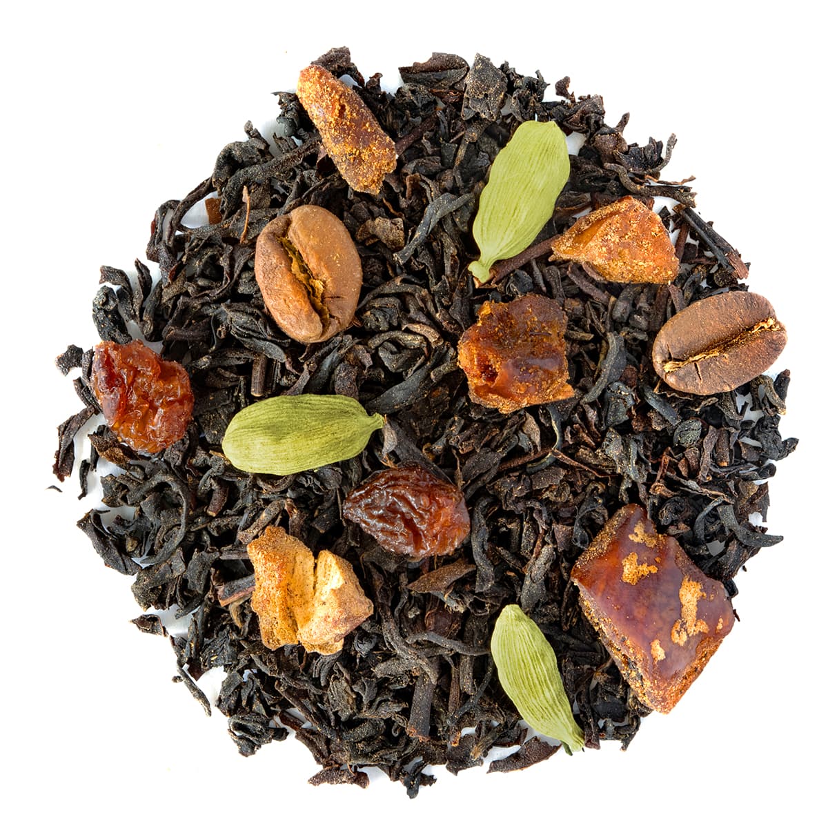 Schwarztee Théspresso, Geschmack Kaffee und Kardamom – Made in Thé, Draufsicht