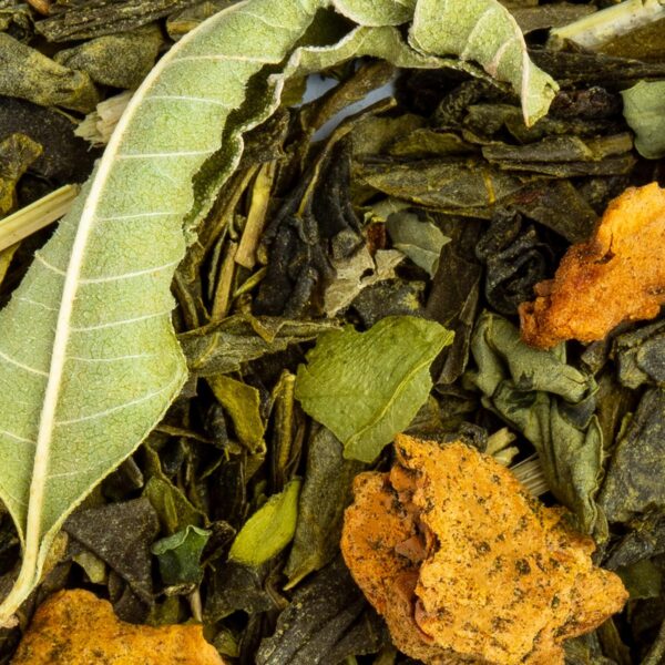 Grüntee Élixir de Cactus, Geschmack Feige – Made in Thé, Nahaufnahme
