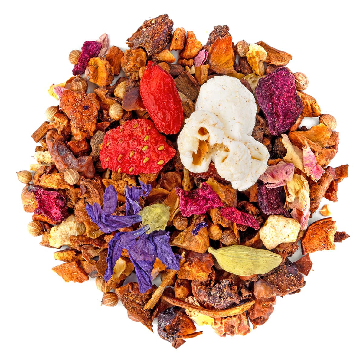 Kräutertee Jardin Zen lose, Draufsicht – Made in Thé