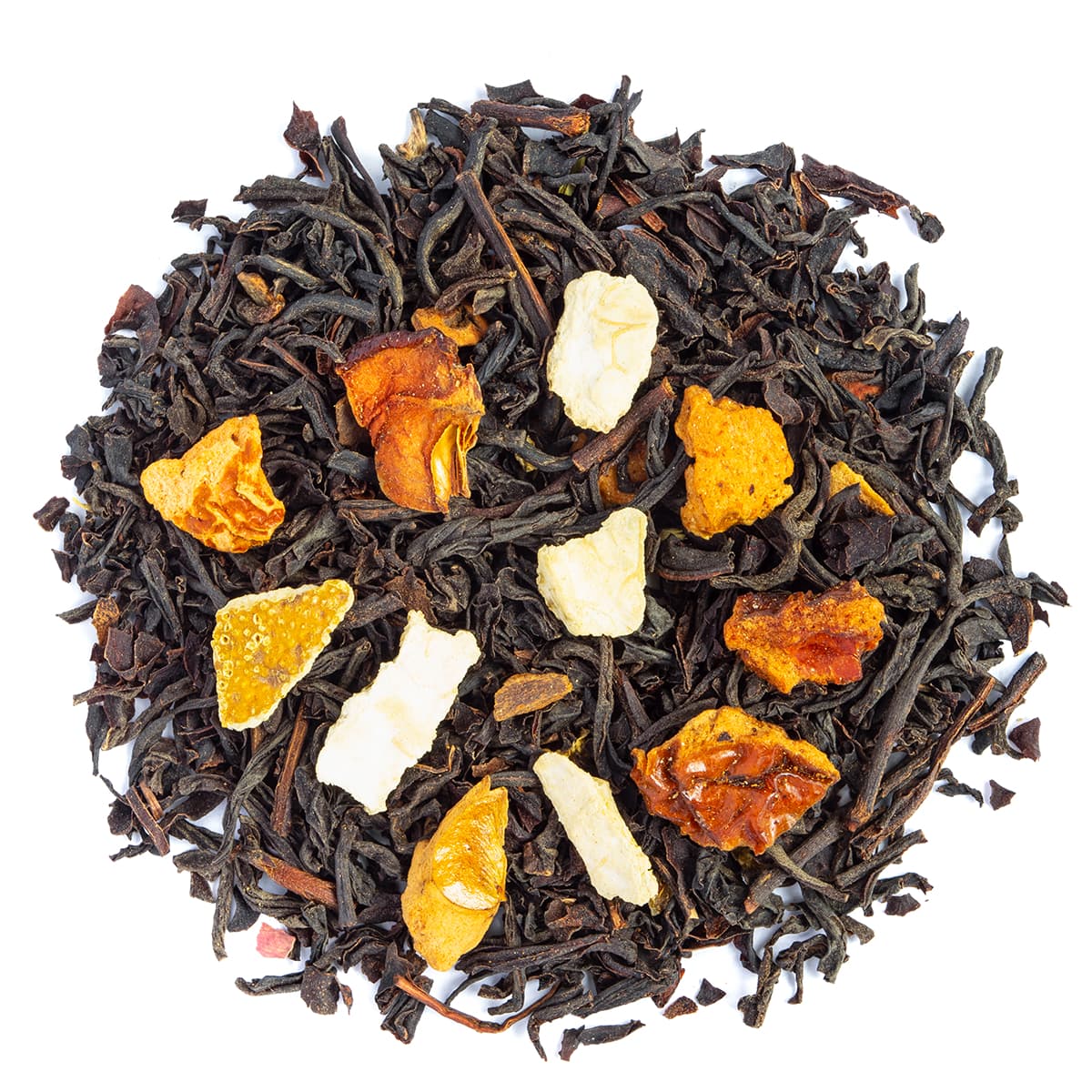 Bio Winter Pu-Erh, Geschmack Orange und Zimt – Made in Thé, Draufsicht