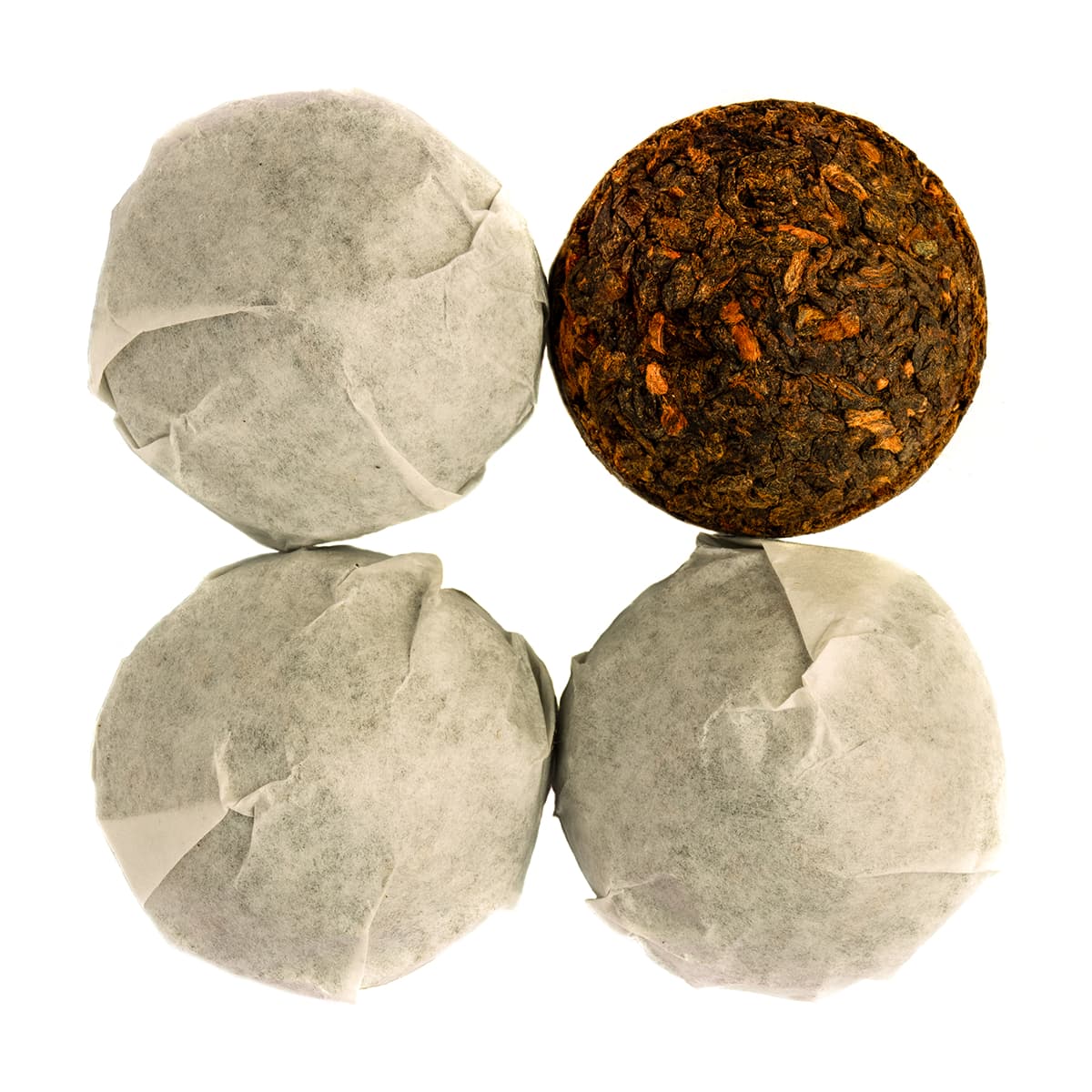 Pu-Erh Mini Tuo Cha – Made in Thé, Draufsicht