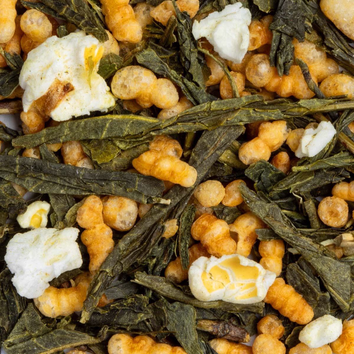 Genmaicha Grüntee aus Japan lose – Made in Thé, Nahaufnahme