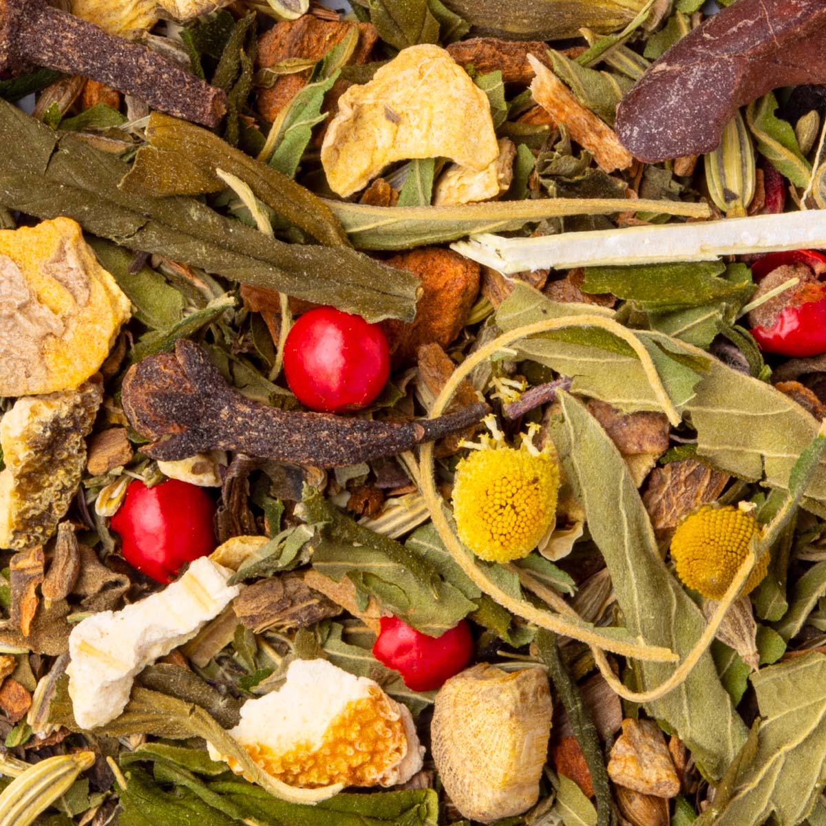 Bio Hanf-Kräutertee La Relaxante – Made in Thé, Nahaufnahme