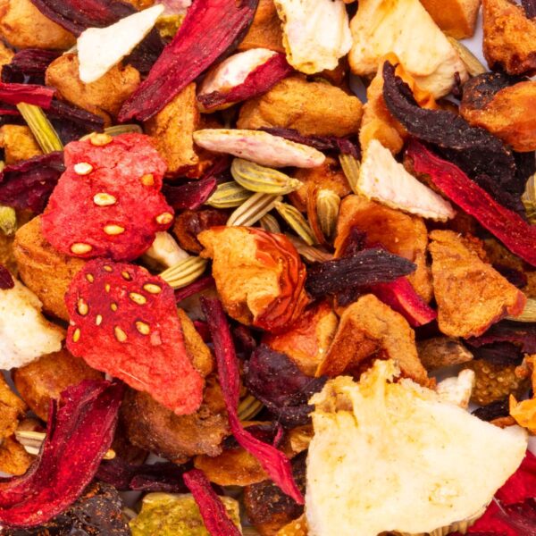 Tisane des enfants Bio Saveur Fraise et Orange par Made in Thé - Vue zoomée