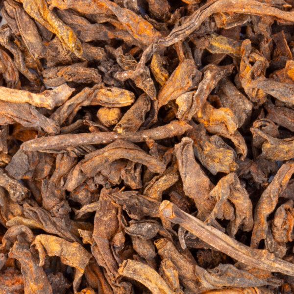 Thé Pu Erh Menghai 5 Ans Bio par Made in Thé - Vue zoomée