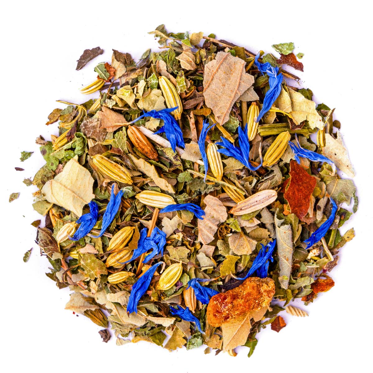 Bio Ayurveda Kräutertee Kapha lose, Draufsicht – Made in Thé