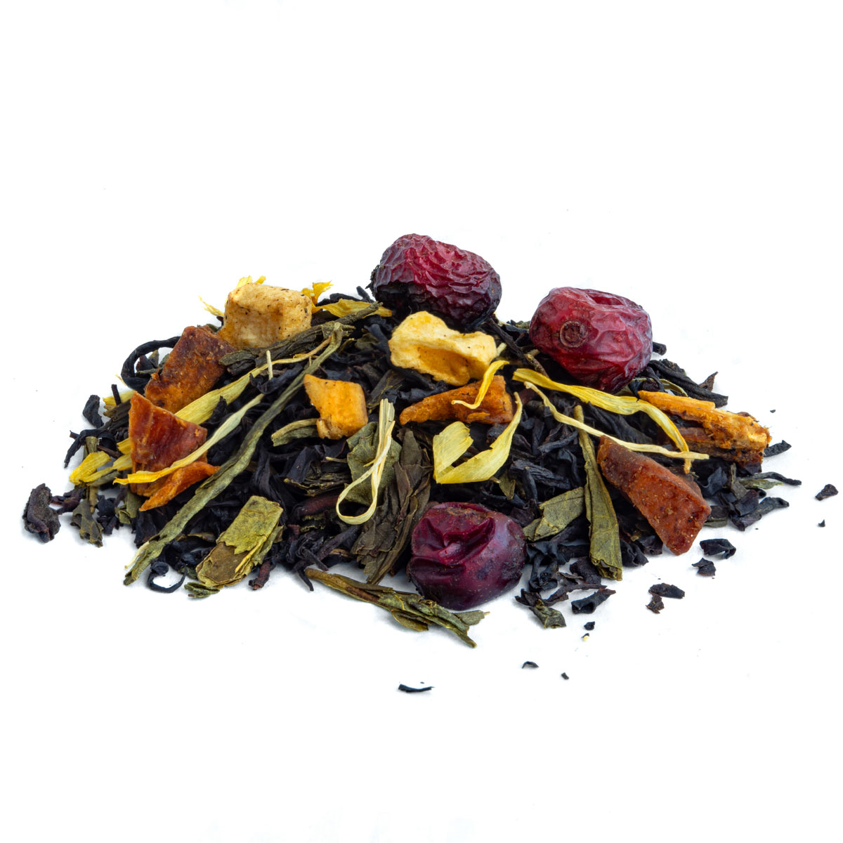 Schwarztee Hawaï, Geschmack Mango und Papaya – Made in Thé, Seitenansicht