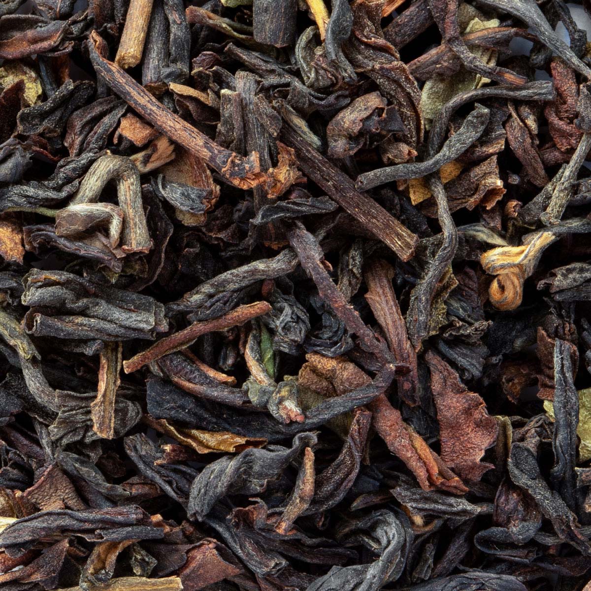 Bio Darjeeling FTGFOP 1 First Flush Blend Schwarztee – Made in Thé, Nahaufnahme