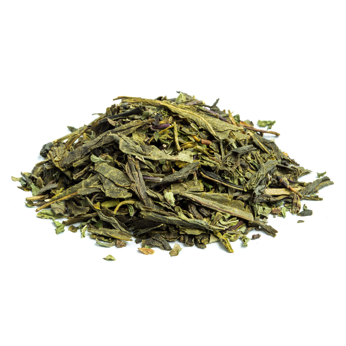 Bio Grüntee Menthe Douce, Geschmack Minze – Made in Thé, Seitenansicht
