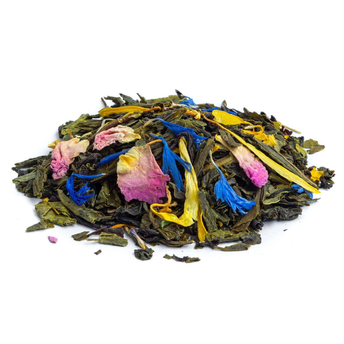 Bio Grüntee Mille et une Nuits, Geschmack Mango, Orange und Rose – Made in Thé, Seitenansicht