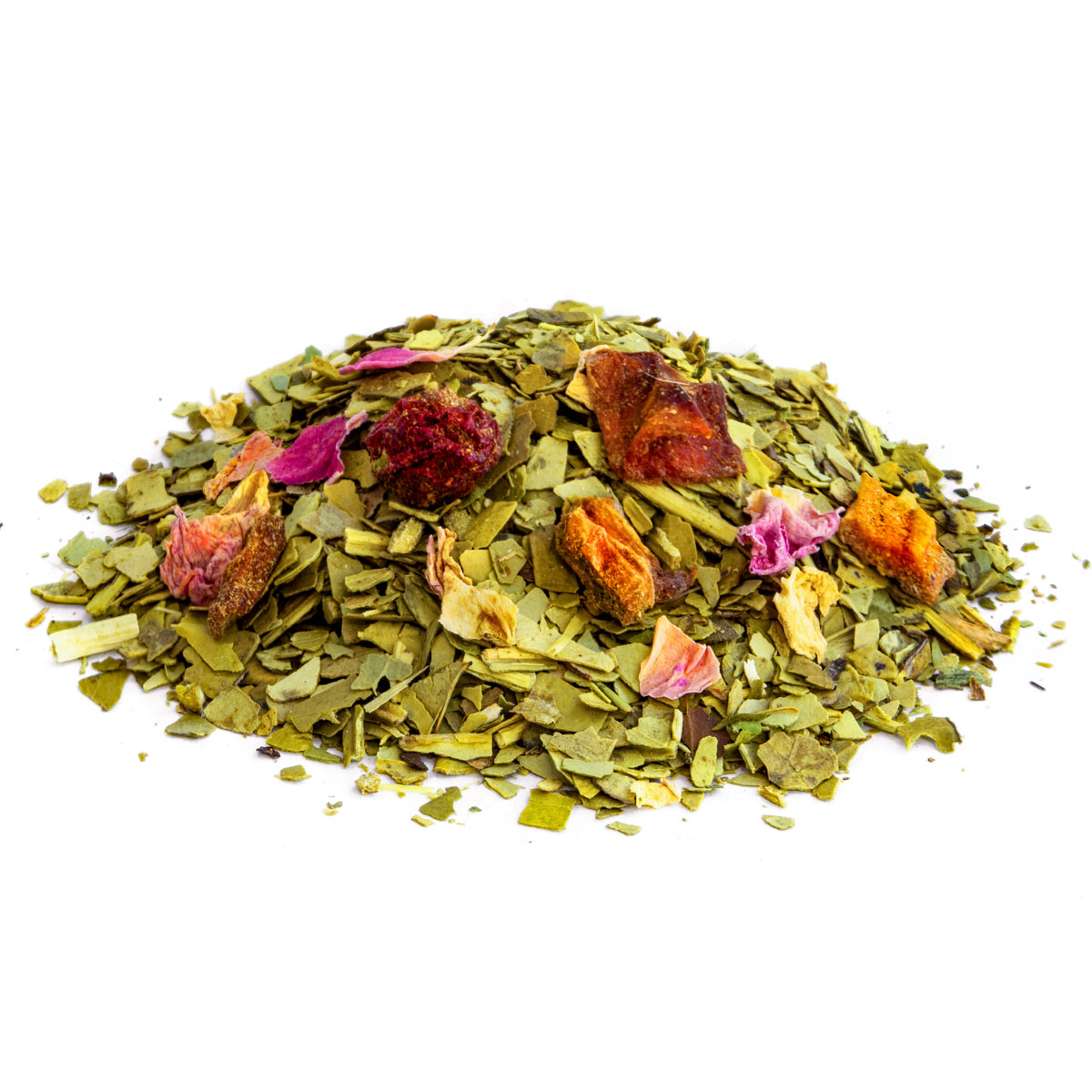 Mate mit roten Früchten, Geschmack Granatapfel und Johannisbeere – Made in Thé, Seitenansicht