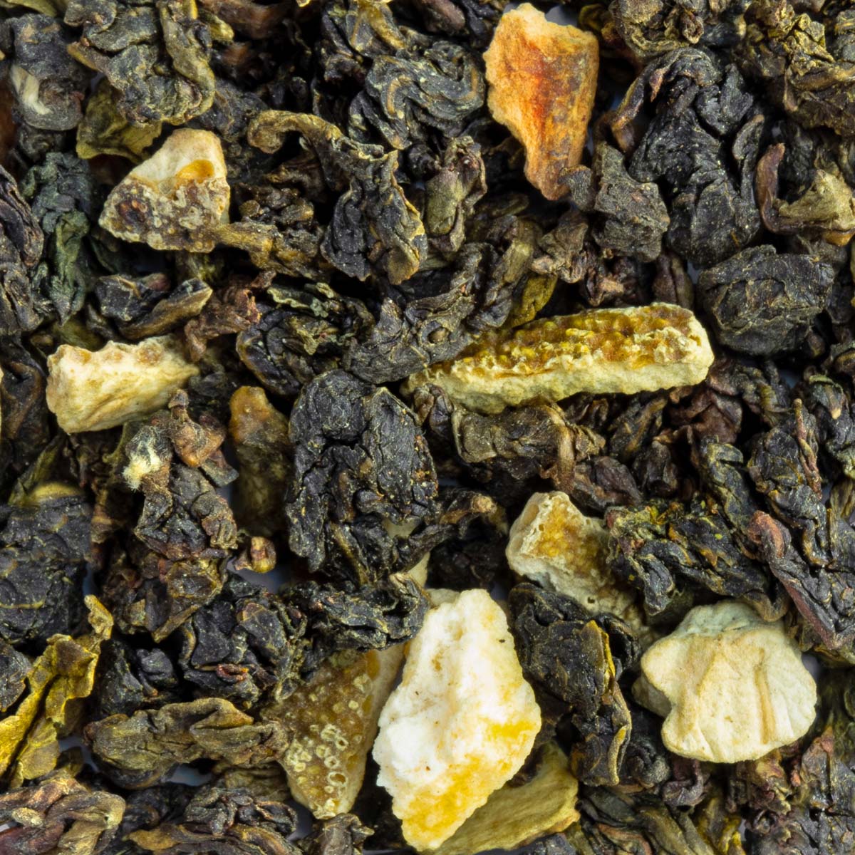 Bio Oolong Orange, Geschmack Orange – Made in Thé, Nahaufnahme