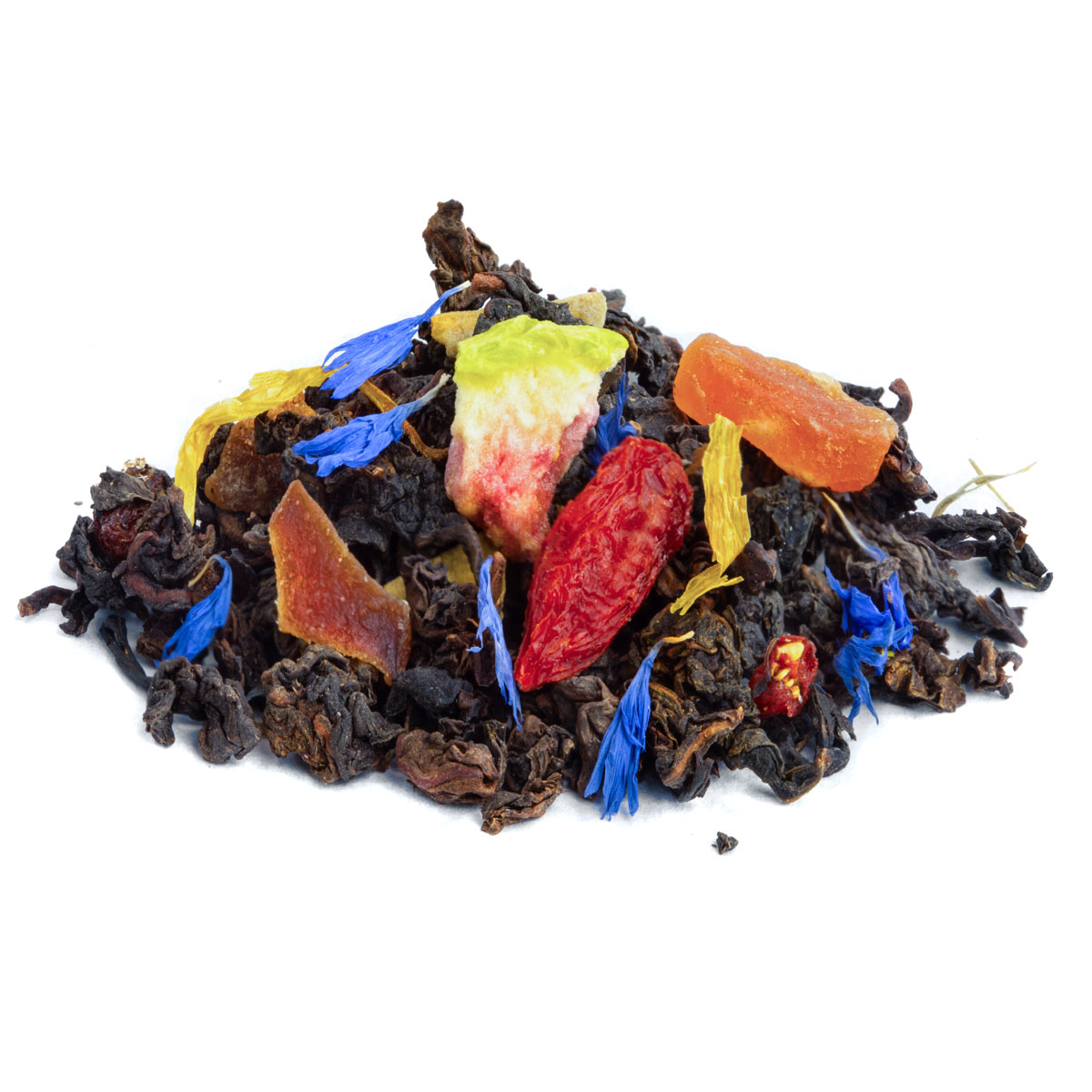 Oolong Hauteurs du Tibet, Geschmack Granatapfel und Pfirsich – Made in Thé, Seitenansicht