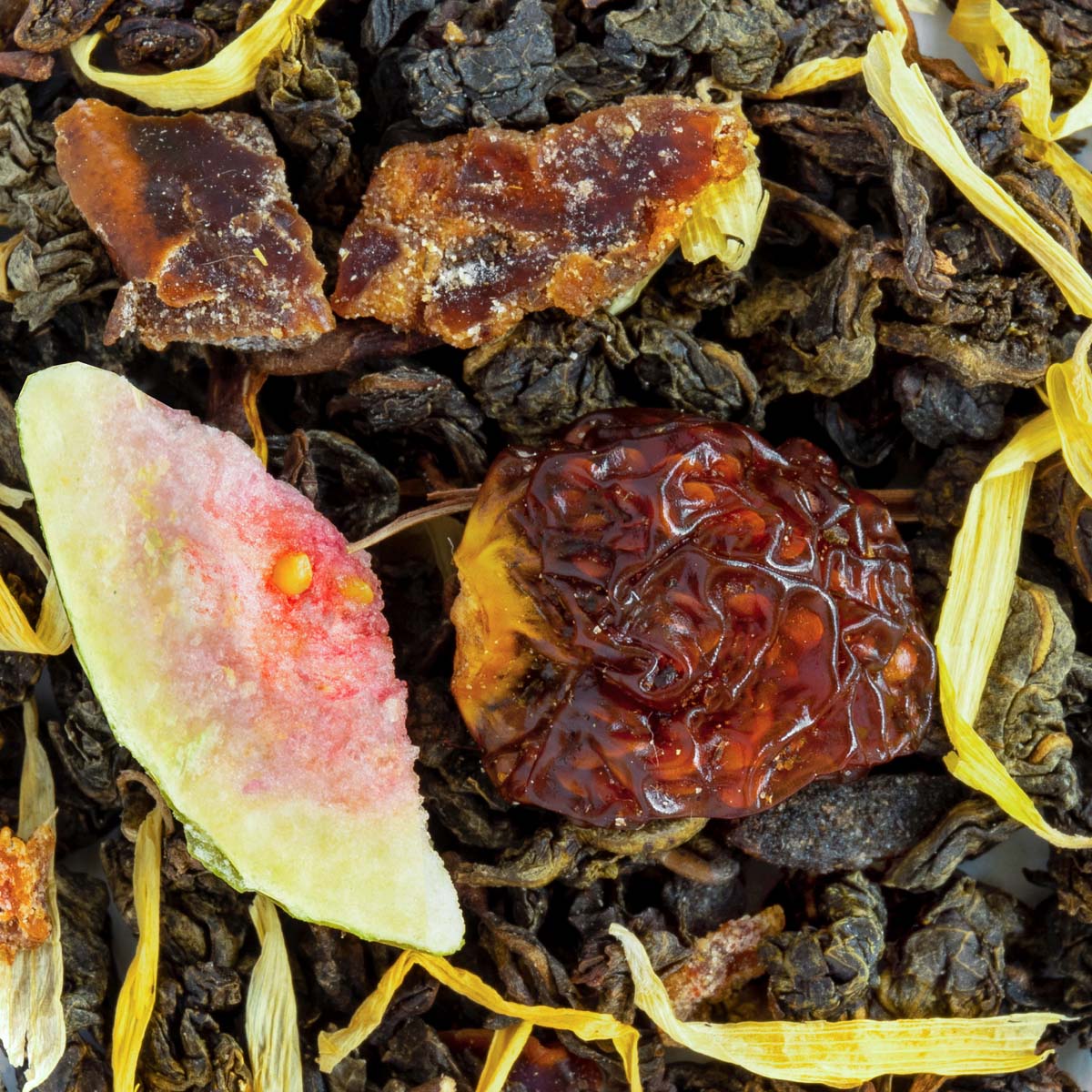 Oolong Feige, Geschmack Feige und Melone – Made in Thé, Nahaufnahme