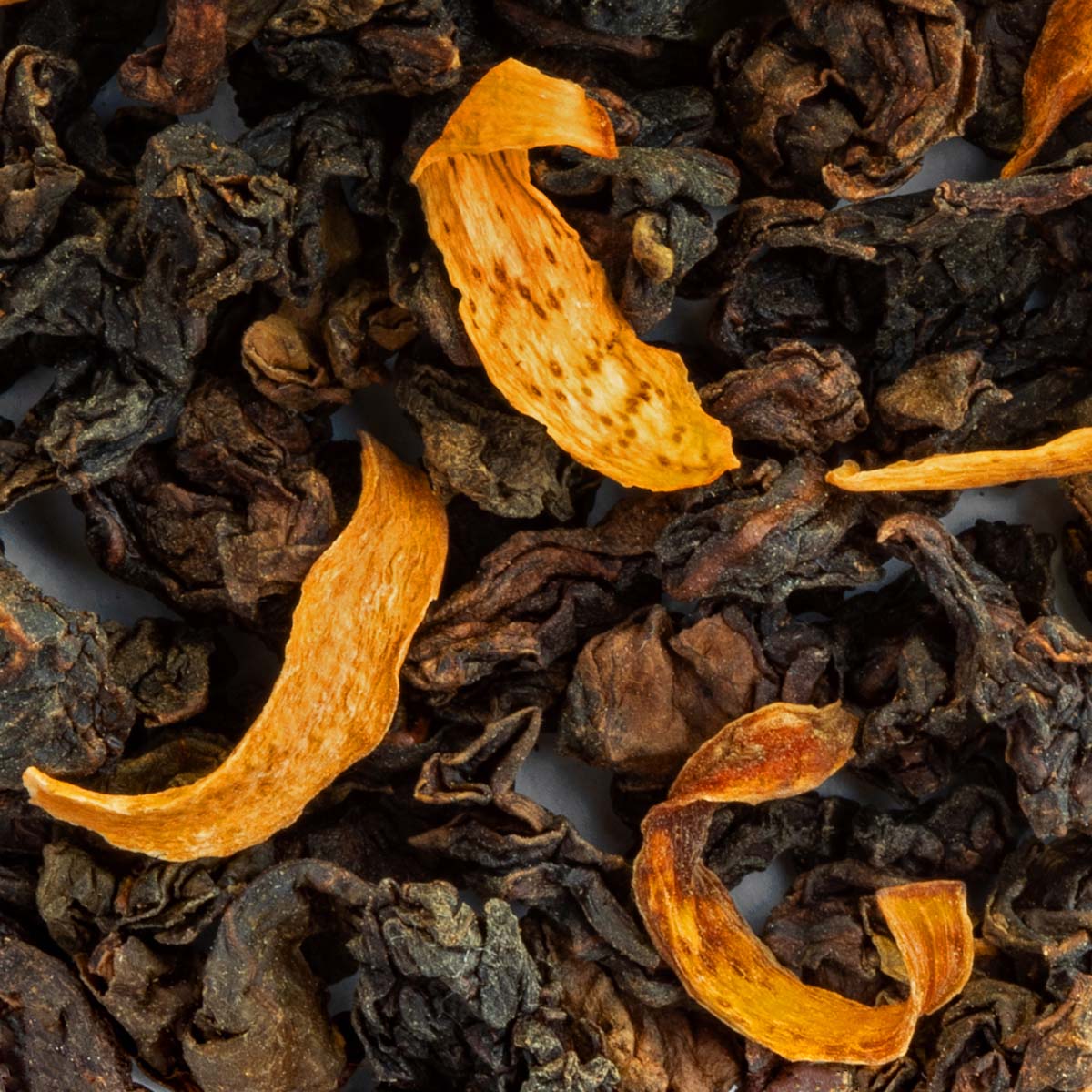 Oolong Brume d’Oranger, Geschmack Orangenblüte – Made in Thé, Nahaufnahme