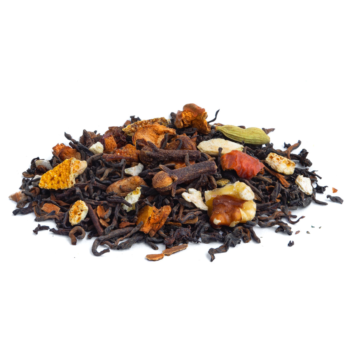 Bio Winter Pu-Erh, Geschmack Orange und Zimt – Made in Thé, Seitenansicht