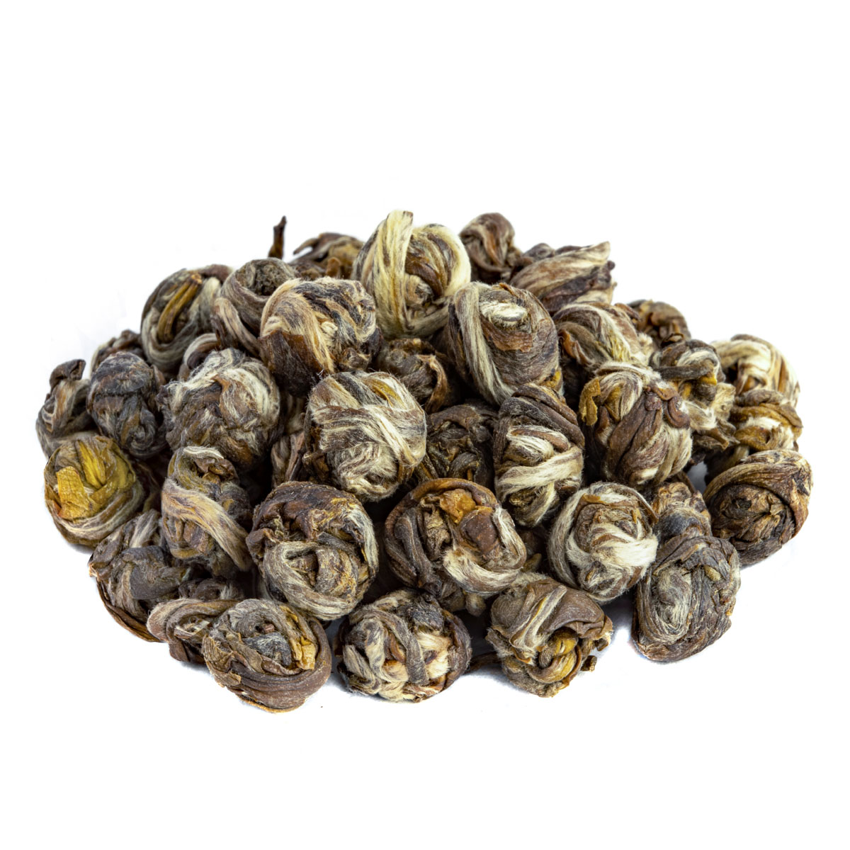 Bio Jasmin Dragon Pearls Weißer Tee – Made in Thé, Seitenansicht