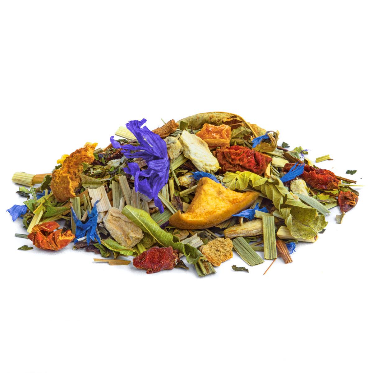 Bio Früchtetee Jardin de Vénus, Geschmack Orange und Zitrone – Made in Thé, Seitenansicht