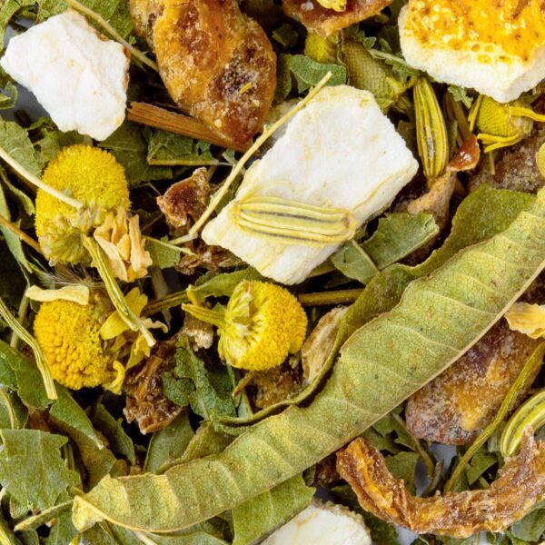Tisane Repos des Anges Bio Saveur Orange et Vanille et Thym par Made in Thé - Vue de haut
