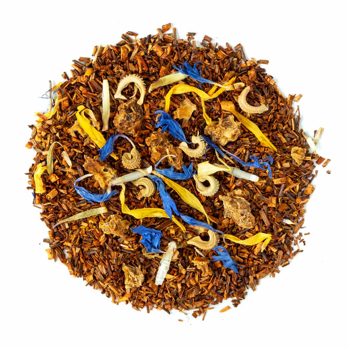 Bio Rooibos Frisson d’Agrumes, Geschmack Orange und Zitrone – Made in Thé, Draufsicht