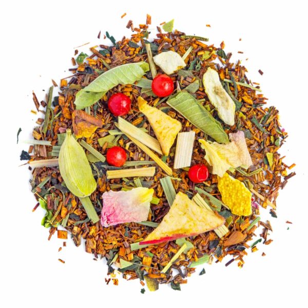 Bio Rooibos Féerie Hivernale, Geschmack Grapefruit und Zitrone – Made in Thé, Draufsicht
