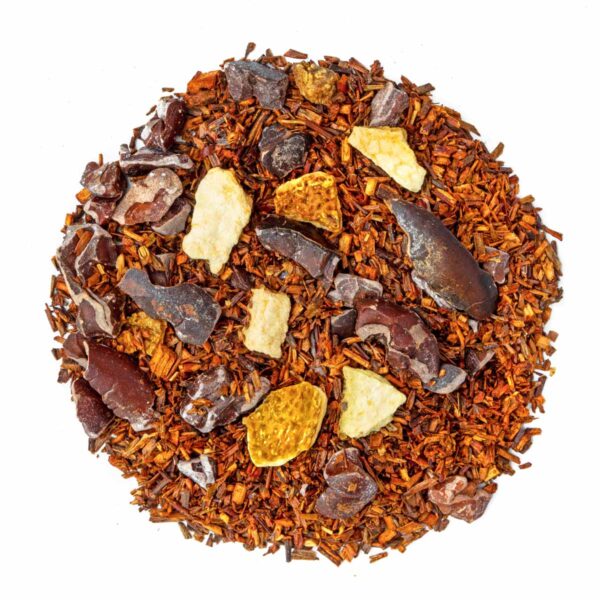 Rooibos Caramel Étoilé, Geschmack Karamell und Zitrone – Made in Thé, Draufsicht
