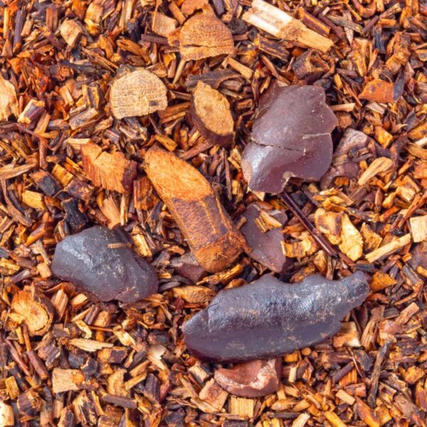Rooibos Cabane à Sucre saveur Chocolat et Sirop d'érable en vrac par Made in Thé - Vue zoomée