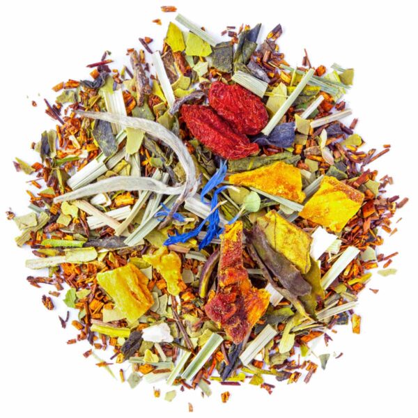 Rooibos Amincissant Bio saveur Citron et Pêche par Made in Thé - Vue de haut