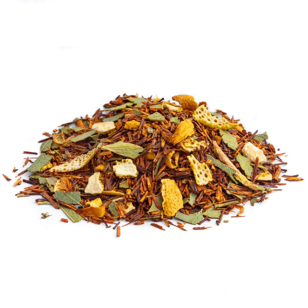 Rooibos Eukalyptus lose, Geschmack Orange und Eukalyptus – Made in Thé, Seitenansicht