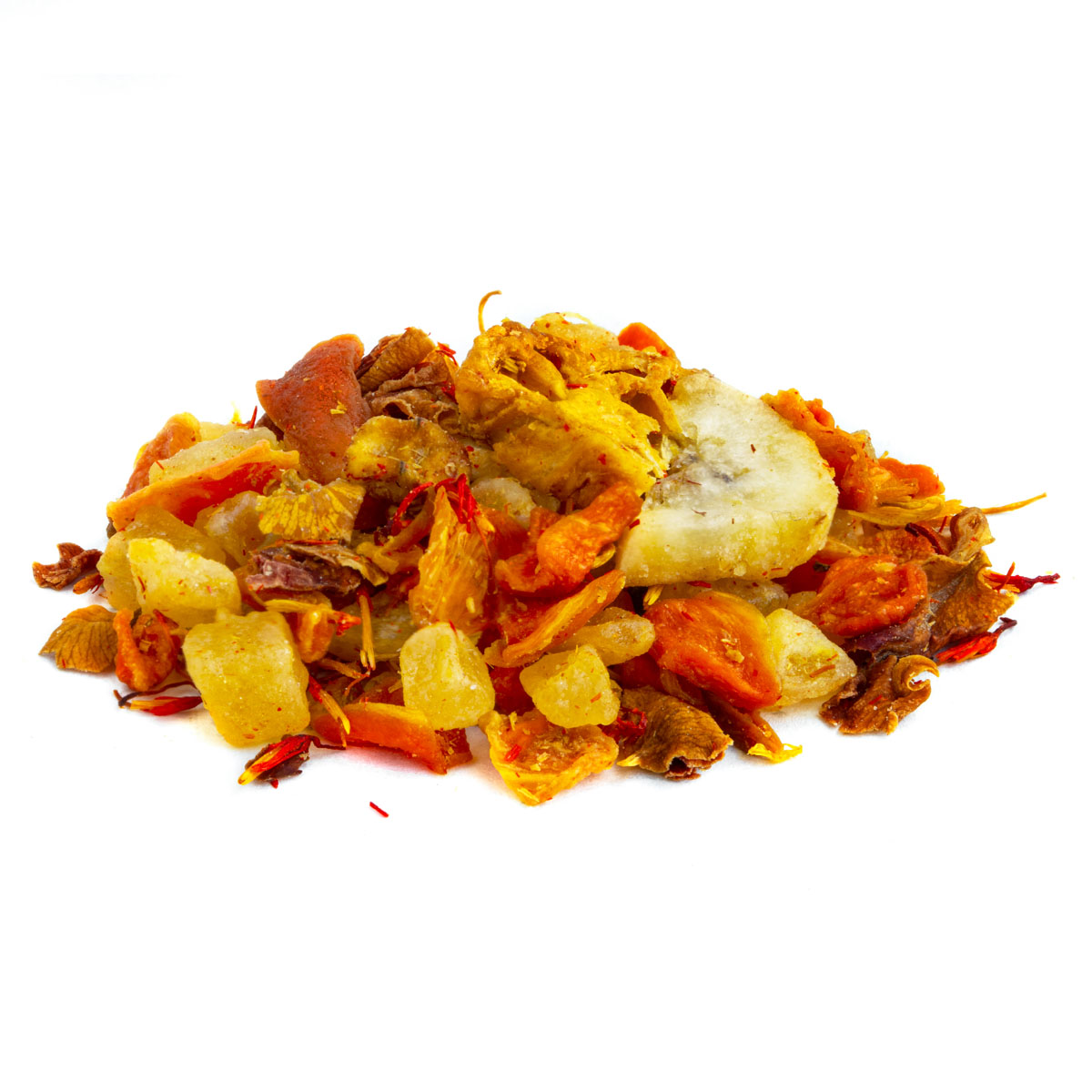 Früchtetee Banananas, Geschmack Ananas und Banane – Made in Thé, Seitenansicht