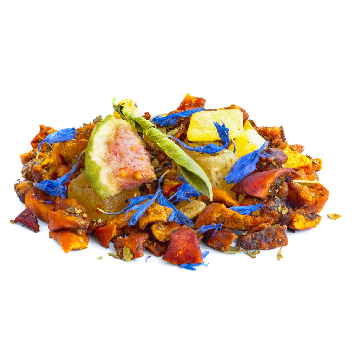 Früchtetee Blue Sunrise, Geschmack Wassermelone – Made in Thé, Seitenansicht
