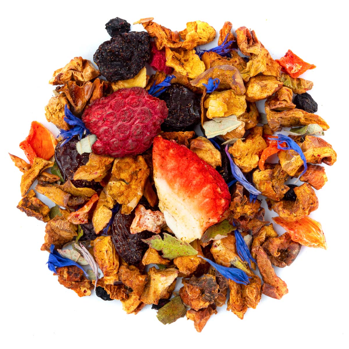 Tisane Baies Magiques Bio Saveur Fraise Framboise par Made in Thé - Vue de haut