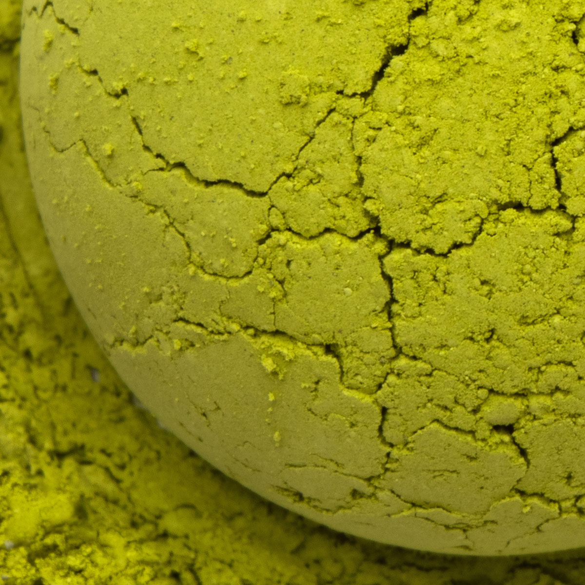 Bio Zeremonieller Matcha Seijaku: befüllte Dose mit deinem Etikett – Made in Thé, Nahaufnahme