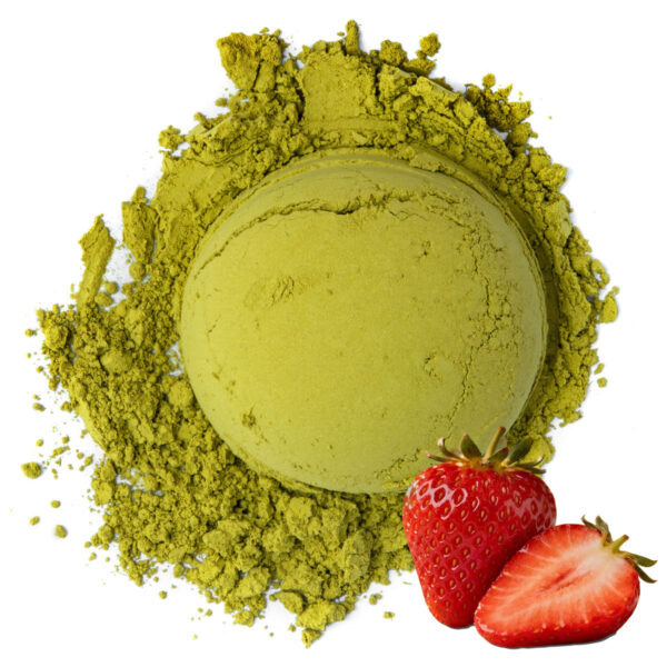 Matcha Latte goût Fraise par Made in Thé - Vue de haut