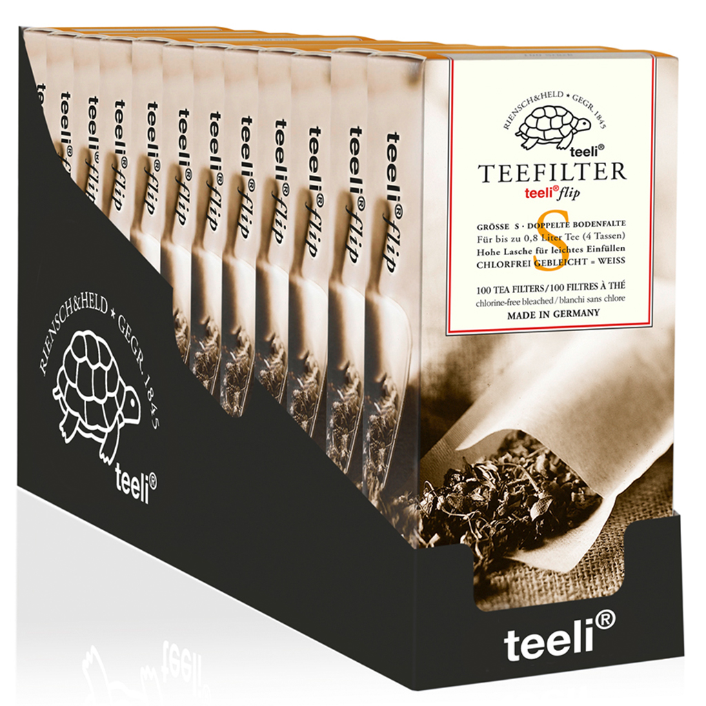 Weißer Teeli Papier-Teefilter in Größe S
