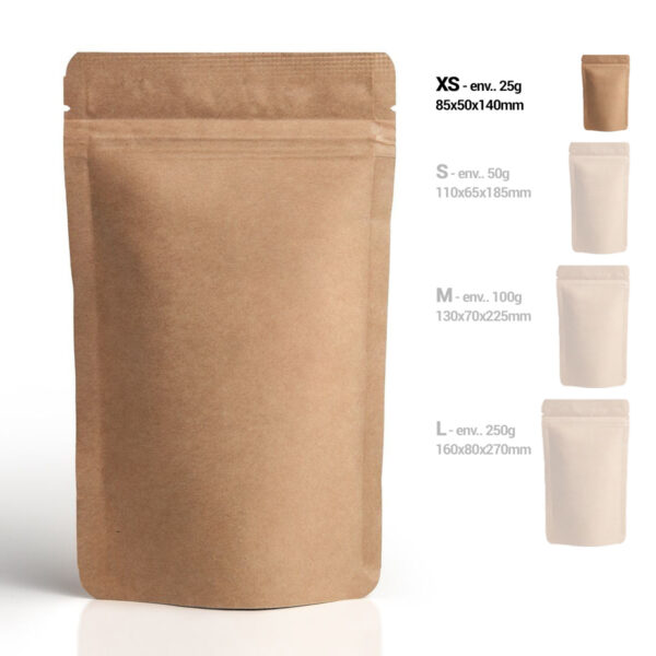 Made In The Accessoires ACC020 Sachet Doypack Kraft brun XS